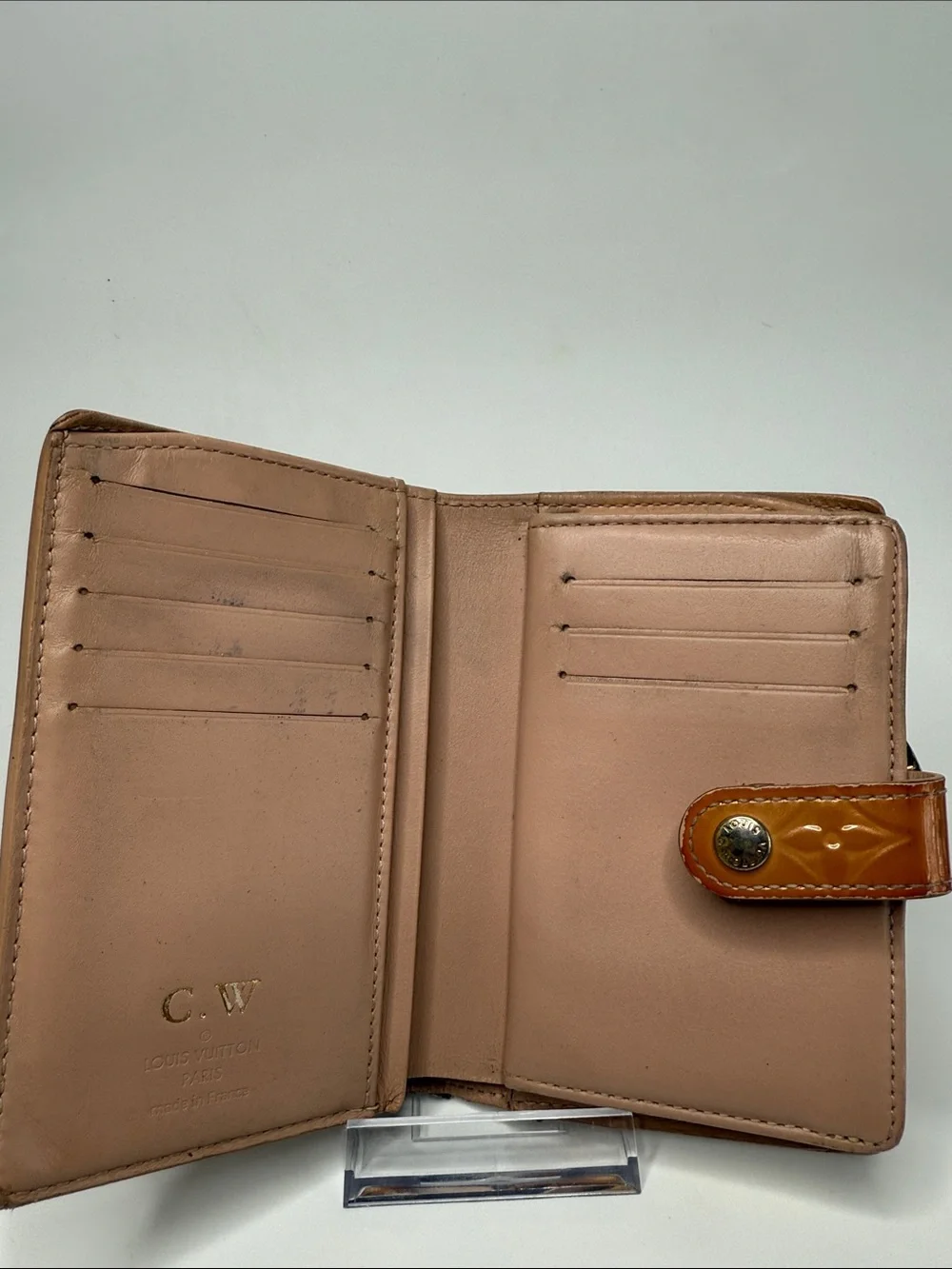 Louis Vuitton Yellow Vernis Leather French Purse Wallet | Women’s | Used |